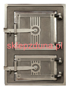 Drzwiczki do pieca  kuchenne  żeliwne nr 3 niklowane (Kod.246)