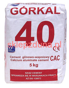  Cement ognioodporny Górkal 40  5kg (Kod.803)